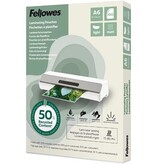 Fellowes lamineerhoes 50 % gerecycleerd, mat, ft A6, pak van 100 stuks