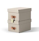 Leitz Leitz Puro opbergdoos, small, ft A5, 7 liter, beige, pak van 2 stuks