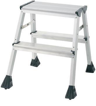 Q-CONNECT Q-CONNECT aluminum trapladder, 2 treden
