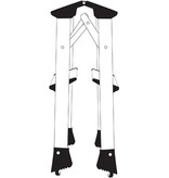 Q-CONNECT Q-CONNECT aluminum trapladder, 2 treden
