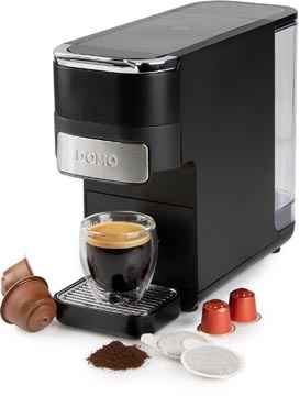 Domo Domo koffiezetapparaat 4-in-1 (Nespresso, Dolce gusto, pads, gemalen koffie), zwart