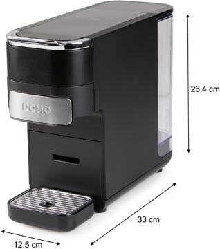 Domo Domo koffiezetapparaat 4-in-1 (Nespresso, Dolce gusto, pads, gemalen koffie), zwart