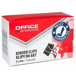Office Products OFFICE products foldbackclip, zwart, 51 mm, doos van 12 stuks
