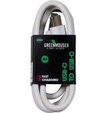 Greenmouse Greenmouse kabel, USB-C naar USB-C, 1 m, woven