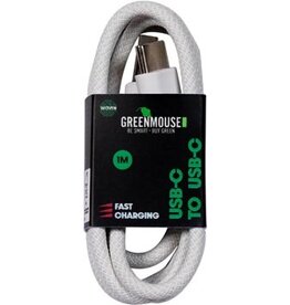 Greenmouse Greenmouse kabel, USB-C naar USB-C, 1 m, woven