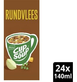 Cup A Soup Knorr Cup-a-Soup rundvlees, pak van 24 zakjes
