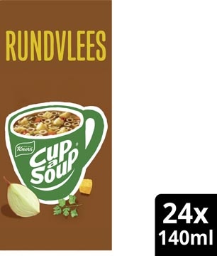 Cup A Soup Knorr Cup-a-Soup rundvlees, pak van 24 zakjes