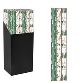 Merkloos Geschenkpapier Kerst Luxe, 70 cm x 2 m, geassorteerde kleuren