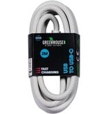 Greenmouse Greenmouse kabel, USB-A naar USB-C, 2 m, woven