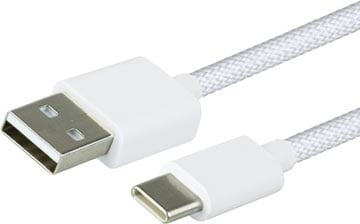 Greenmouse Greenmouse kabel, USB-A naar USB-C, 2 m, woven