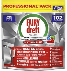 Dreft Dreft Pro Platinum Plus vaatwastabletten, Regular, pak van 102 capsules