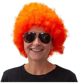 DBV Oranje pruik, met krullen