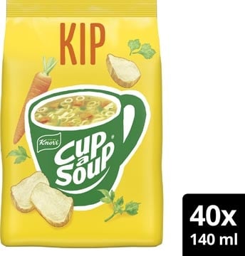 Cup A Soup Knorr Cup-a-Soup vending, kip, 140 ml, zak van 40 porties