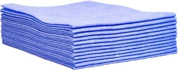 Universele poetsdoek, 1/4 vouw, ft 30 x 33 cm, blauw, doos van 150 stuks, boîte de 150 pièces