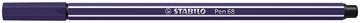 Stabilo STABILO Pen 68 viltstift, pruisisch-blauw — levering per 10
