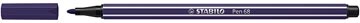 Stabilo STABILO Pen 68 viltstift, pruisisch-blauw — levering per 10