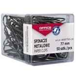 Office Products OFFICE products papierklemmen, 77 mm, metaal, doos van 50 stuks