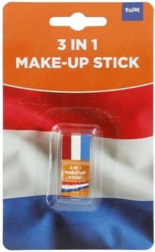 DBV Oranje schminkstick, rood-wit-blauw