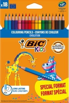 Bic Kids Bic Kids kleurpotlood Evolution, blister van 14 + 4 gratis