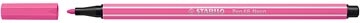 Stabilo STABILO Pen 68 viltstift, neon roze — levering per 10