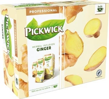 Pickwick Pickwick thee, gember, pak van 25 zakjes