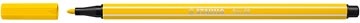 Stabilo STABILO Pen 68 viltstift, neon geel — levering per 10