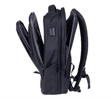 DONAU Donau Travel rugzak Berlin, 16 l, 15,6 inch, zwart