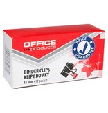Office Products OFFICE products foldbackclip, zwart, 41 mm, doos van 12 stuks