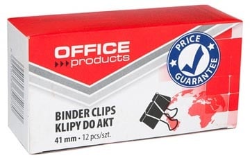 Office Products OFFICE products foldbackclip, zwart, 41 mm, doos van 12 stuks