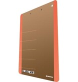 DONAU DONAU klemplaat, A4, hardboard karton, staand, bruin-oranje