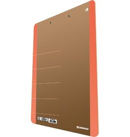DONAU DONAU klemplaat, A4, hardboard karton, staand, bruin-oranje
