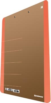 DONAU DONAU klemplaat, A4, hardboard karton, staand, bruin-oranje