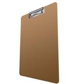 DONAU DONAU klemplaat, A4, hardboard karton, staand, bruin-oranje