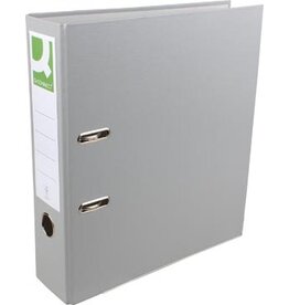 Q-CONNECT Q-CONNECT ordner, voor ft A4, uit PP en papier, met beschermrand, rug van 8 cm, grijs