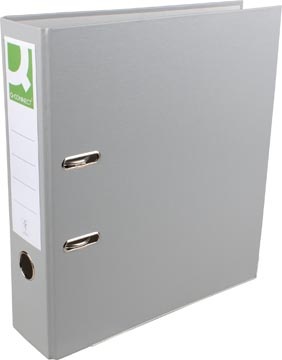 Q-CONNECT Q-CONNECT ordner, voor ft A4, uit PP en papier, met beschermrand, rug van 8 cm, grijs