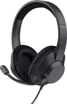 Trust Trust Ayda Max Headset, over ear, USB aansluiting, noice cancelling