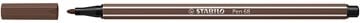 Stabilo STABILO Pen 68 viltstift, omber