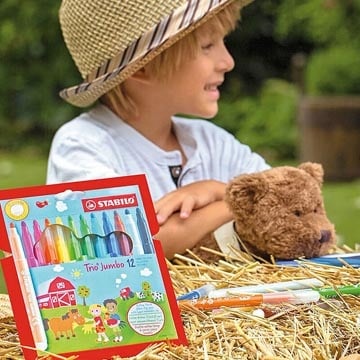 Stabilo STABILO power viltstift, etui van 24 stuks, geassorteerde kleuren