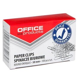 Office Products OFFICE products papierklemmen, 50 mm, gegalvaniseerd, doos van 100 stuks