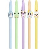 Bic Bic balpen Cristal Medium pastel figurines, doos van 20 stuks, assorti