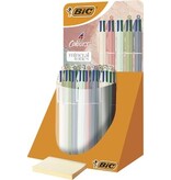 Bic Bic 4-kleurenbalpen Mineral Tones, display van 30 stuks, assorti