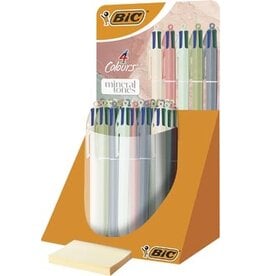 Bic Bic 4-kleurenbalpen Mineral Tones, display van 30 stuks, assorti