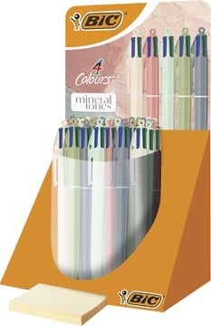 Bic Bic 4-kleurenbalpen Mineral Tones, display van 30 stuks, assorti