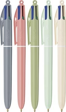 Bic Bic 4-kleurenbalpen Mineral Tones, display van 30 stuks, assorti
