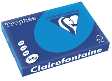 Clairefontaine Clairefontaine Trophée Intens, gekleurd papier, A3, 160 g, 250 vel, turkoois
