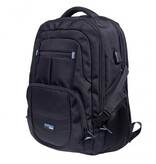 DONAU Donau Travel rugzak Amsterdam, 35 l, 17 inch, zwart