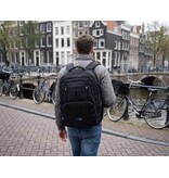 DONAU Donau Travel rugzak Amsterdam, 35 l, 17 inch, zwart