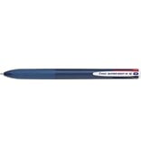 Pilot Pilot Super Grip G-4 4-kleurenbalpen, medium, klassieke inktkleuren, blauw lichaam