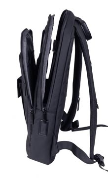 DONAU Donau Travel rugzak Rome, 9 l, 13,3 inch, zwart