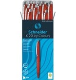 Schneider Schneider balpen K20 Icy Colours, medium, rood